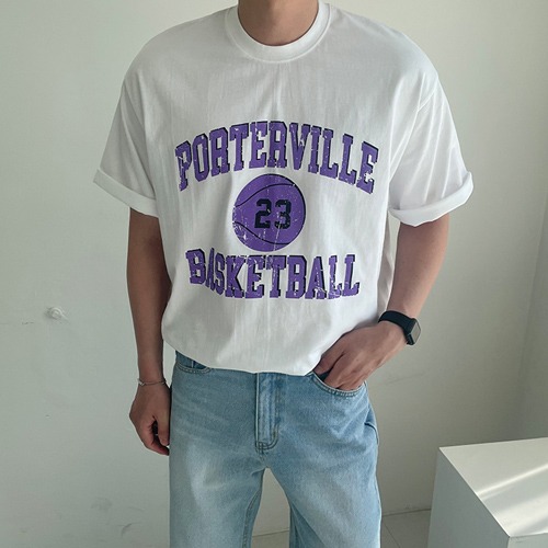 바스켓볼 23 프린팅 티셔츠