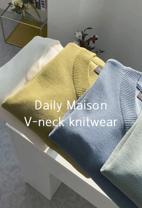 Daily Maison V-neck knitwear (6color)